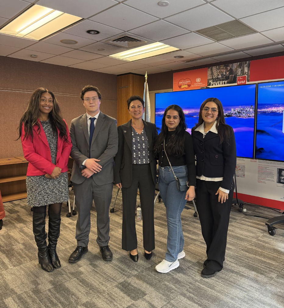 Dr Finkel and students at CSW70